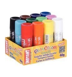 BTE 12 STICK 40G PLAYCOL MURAL