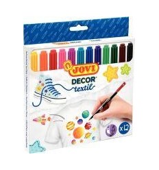 POCH 12 FEUTRES TEXTILE JOVI