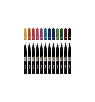 POCH 12 FEUTRES TEXTILE JOVI