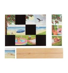 LOT 4PUZZ MAGN VERTICO SAISONS