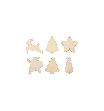 LOT 54 DECO NOEL BOIS ASS