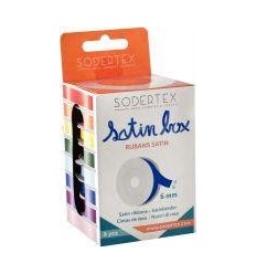 LOT 8RUBAN SATIN 6MMX10M ASS