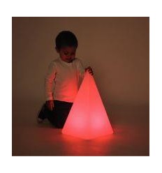 PYRAMIDE LUMINEUSE 26X26X48CM