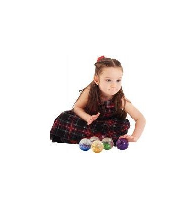 BTE 7 BALLES PAILLETTE D.6.5CM