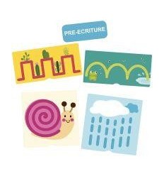 SET 23 CARTE TACTILE CHIFFRE