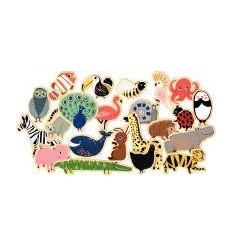 BTE 36 MAGNETS BOIS ANIMAUX 2