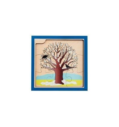 PUZZ BOIS 4 NIV 4 SAISONS 36P