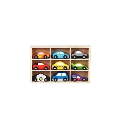 COFF 9 VEHICULES EN BOIS