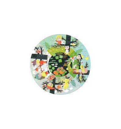 PUZZL ROND CRT 40P 4 SAISONS